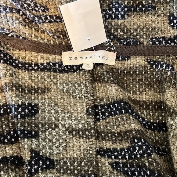 Retrology Womens Camouflage Long Sleeve Hoodie Soft Knit Cardigan Shrug XL. - Picture 7 of 9